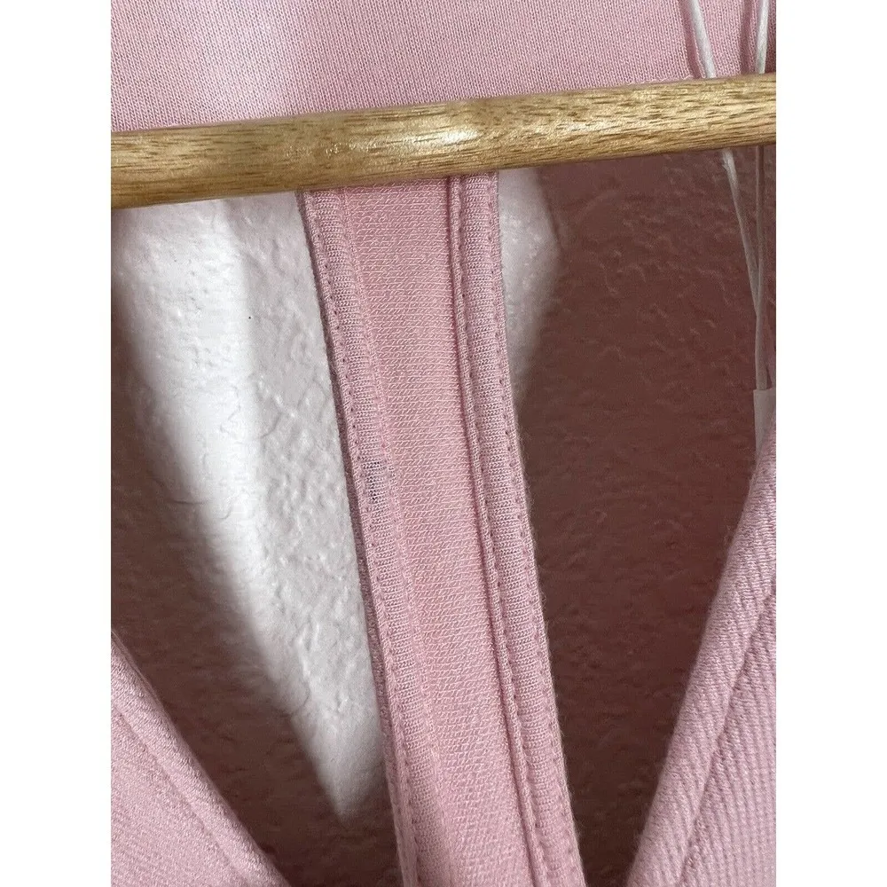 Helmut Lang Light Pink Mini Dress Size Small S Gala Knit Cutout Back - Image 4