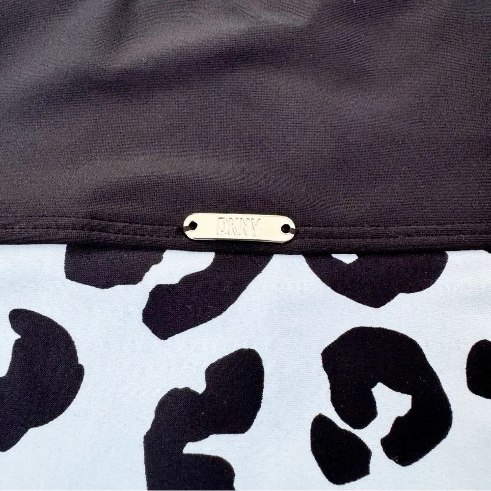 DKNY Women's Blue Leopard Print High Waist Bikini
Bottoms Blue Black Size XS NWT - Image 8