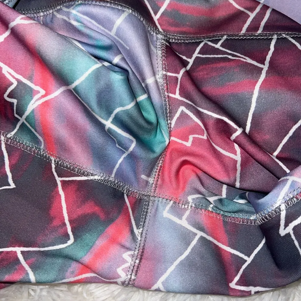 Leggings 29” Color Multi/White Size S Waist 14” EUC - Image 5