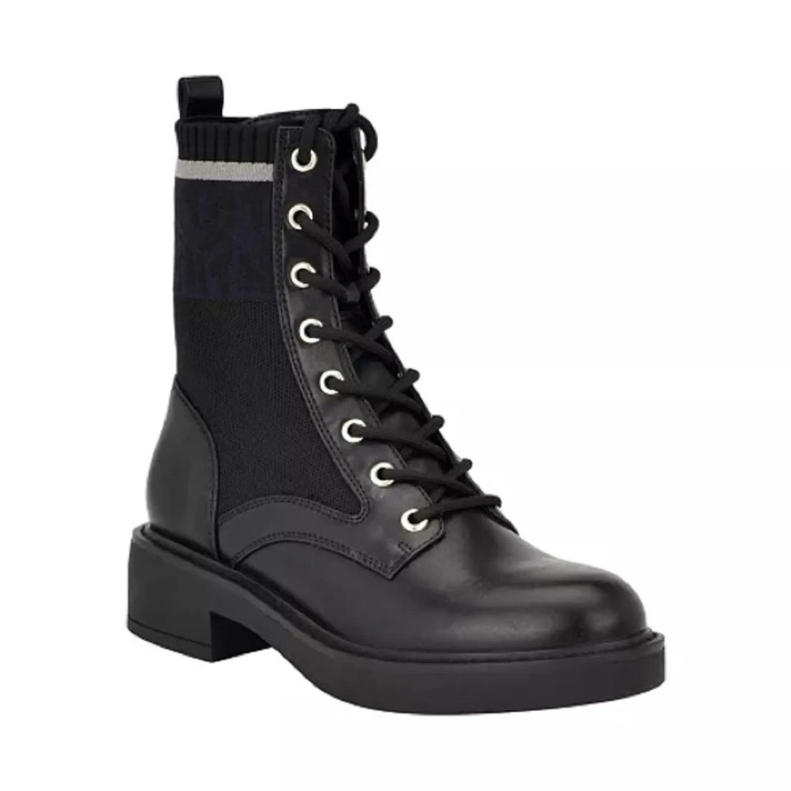 Tommy Hilfiger Women's Tesse Logo Lace up Combat Booties Black Boots‎ NEW Size 6 - Image 10