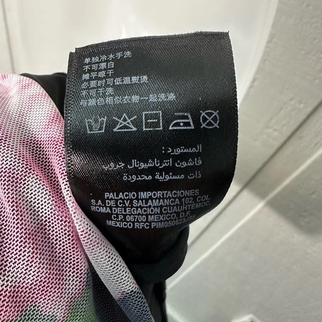 Bebe Black Floral-Print Dress Size 5 NWT - Image 14