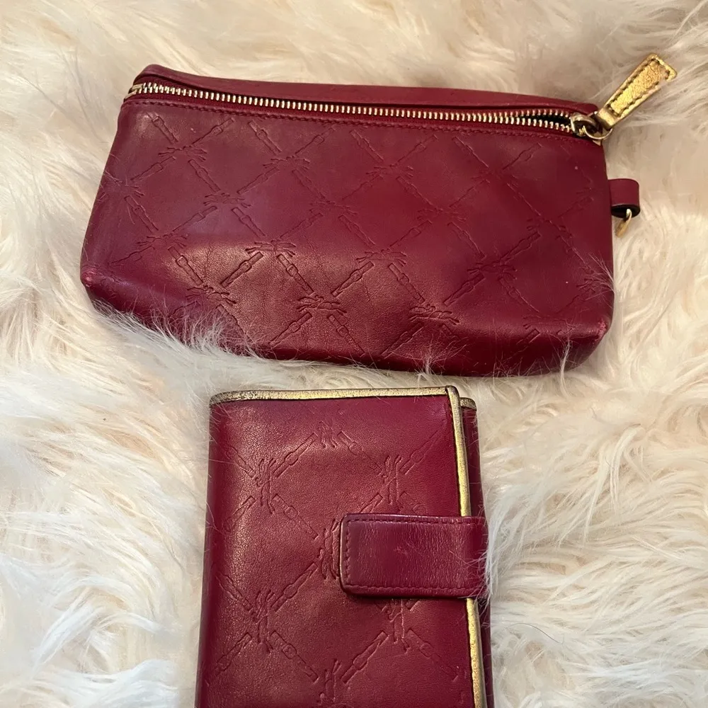 LONGCHAMP LM Cuir Large Tote Bag Leather Handbag Purse Logo Red - Image 13