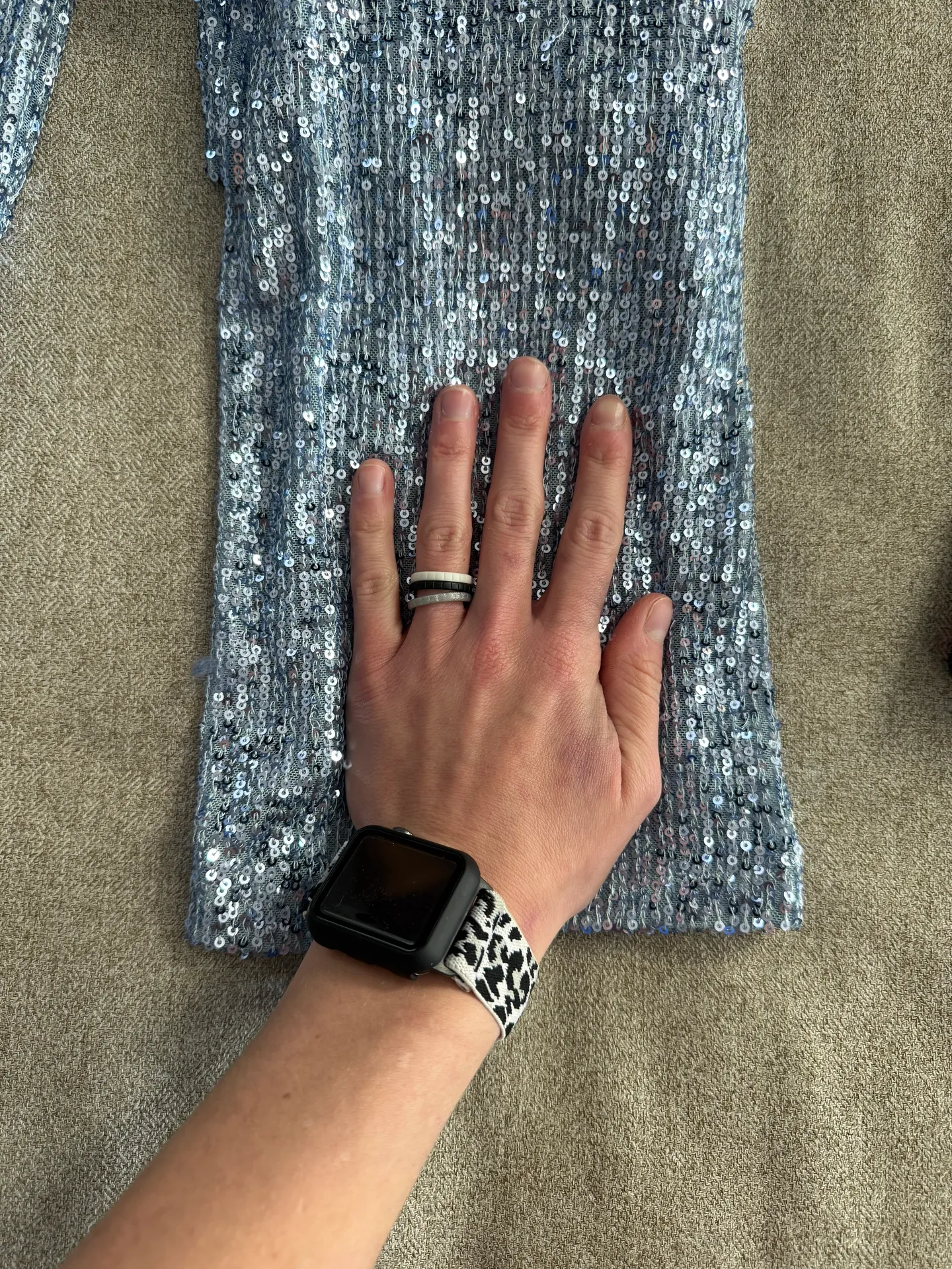 Baby Blue Sequin Two Piece Set - Image 12