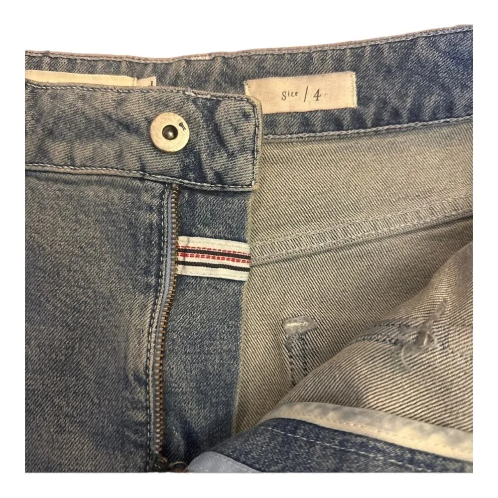 Anthropologie Pilcro Patchwork Blue Denim Midi Skirt size 4 - Image 6