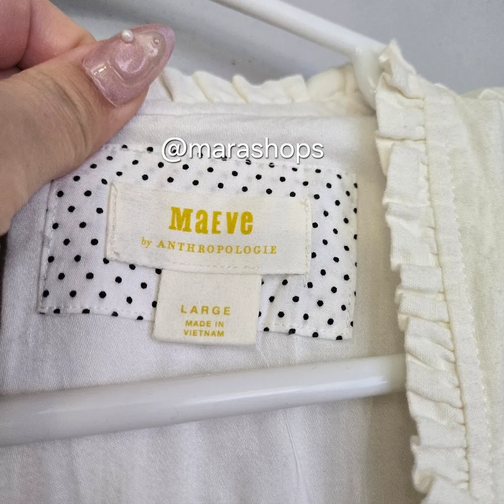 Maeve Puff-Sleeve Corset Linen Midi Dress - Image 5