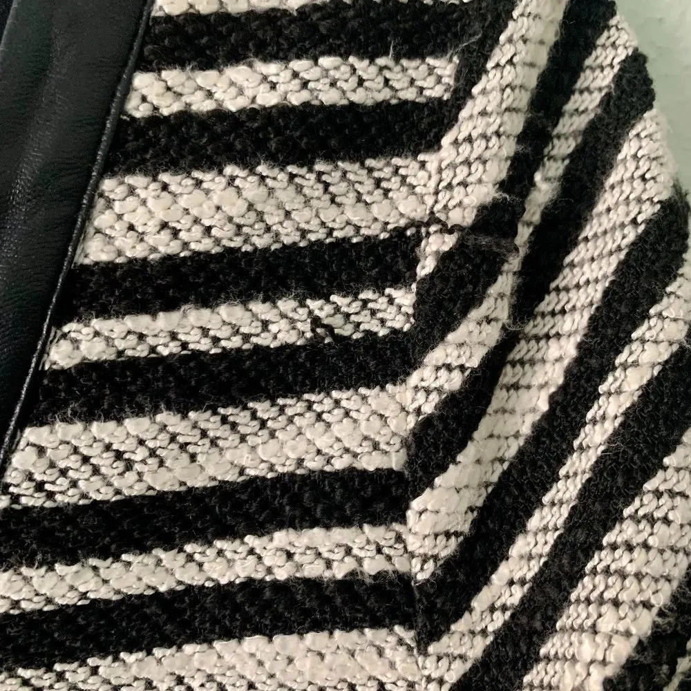 Tart Myra Striped Dress with Faux Leather Trim Size S - Image 9