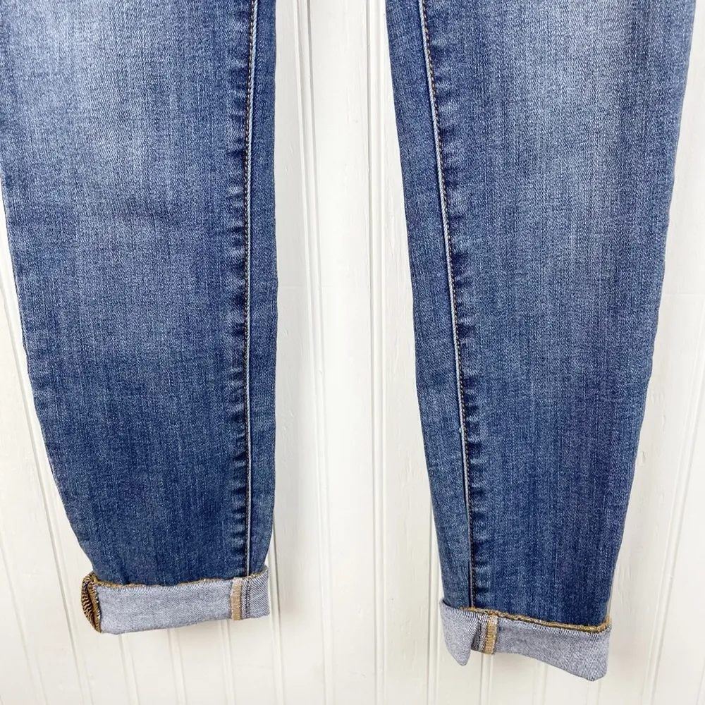 Anthropologie Pilcro High-Rise Denim Legging Button Fly Patch Pocket Size 27 - Image 6