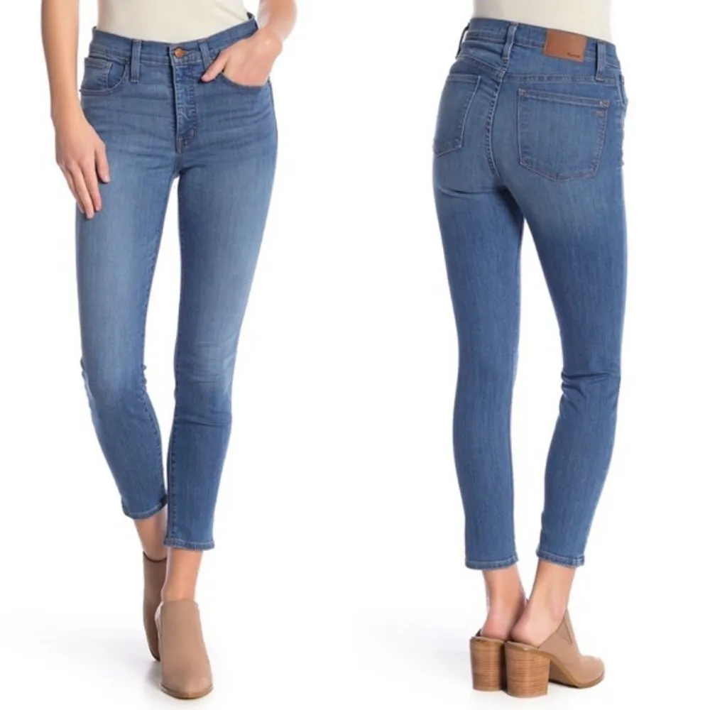 Madewell • 9” Mid-Rise Skinny Crop jeans ankle Angelo blue medium wash - Image 10