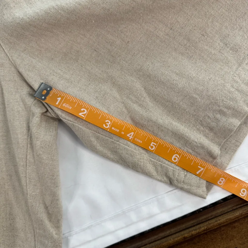 Sigrid Olsen  Essential Tan Linen Blend Bermuda Short Size 2 Pleated Pockets - Image 5