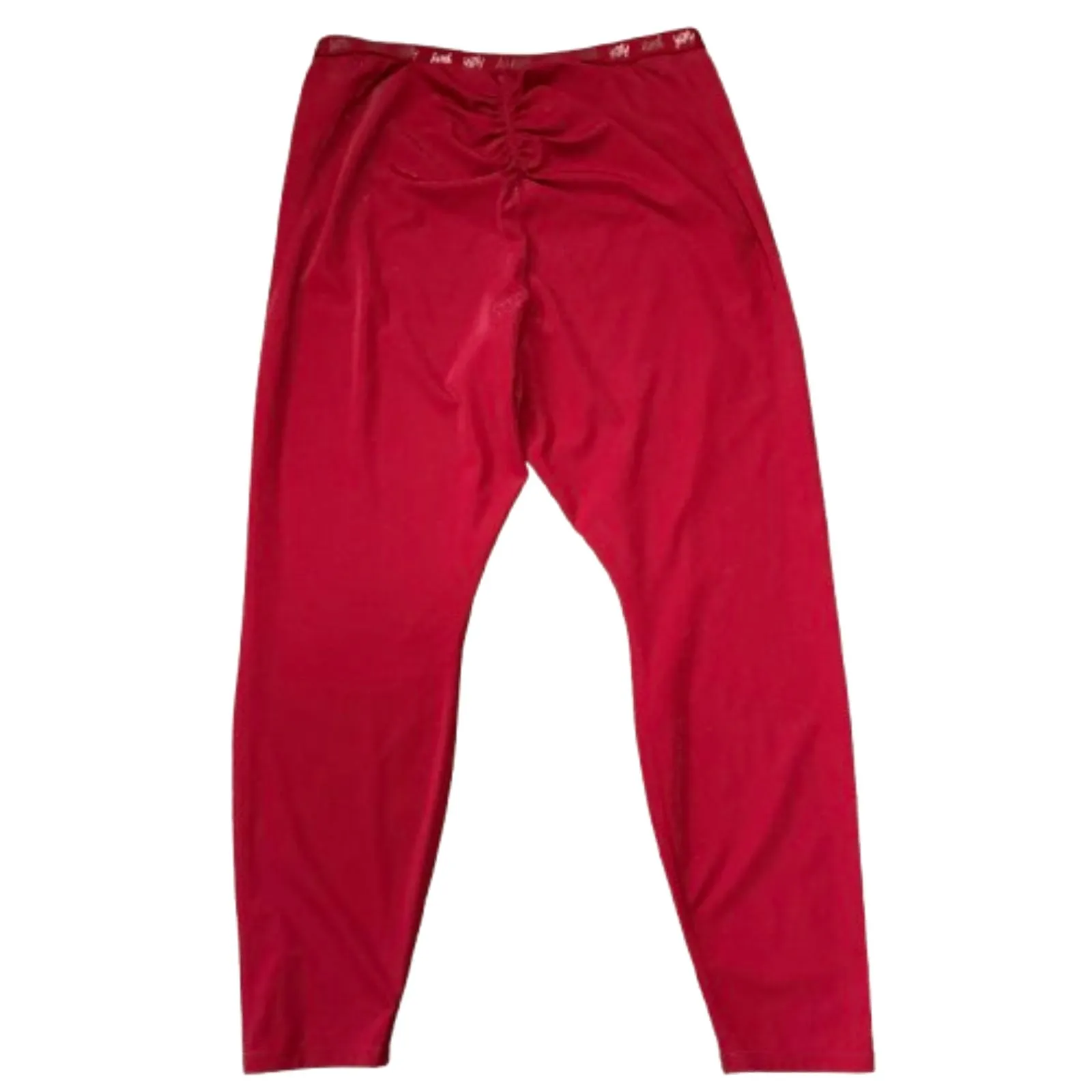 Yitty Spotlight Ruched Leggings Red Glitter Butt‎ Scrunch Shaping Plus Size 3X - Image 6