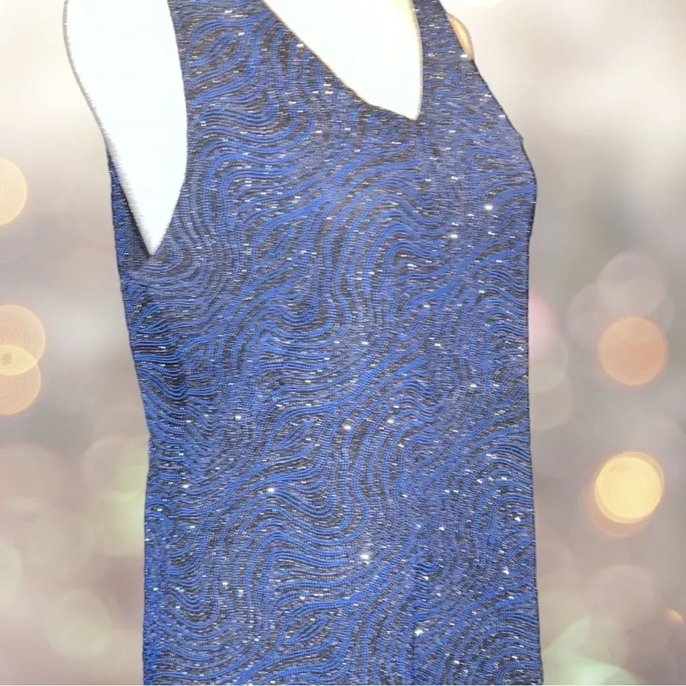 Jump apparel pretty blue sparkly top - Image 4