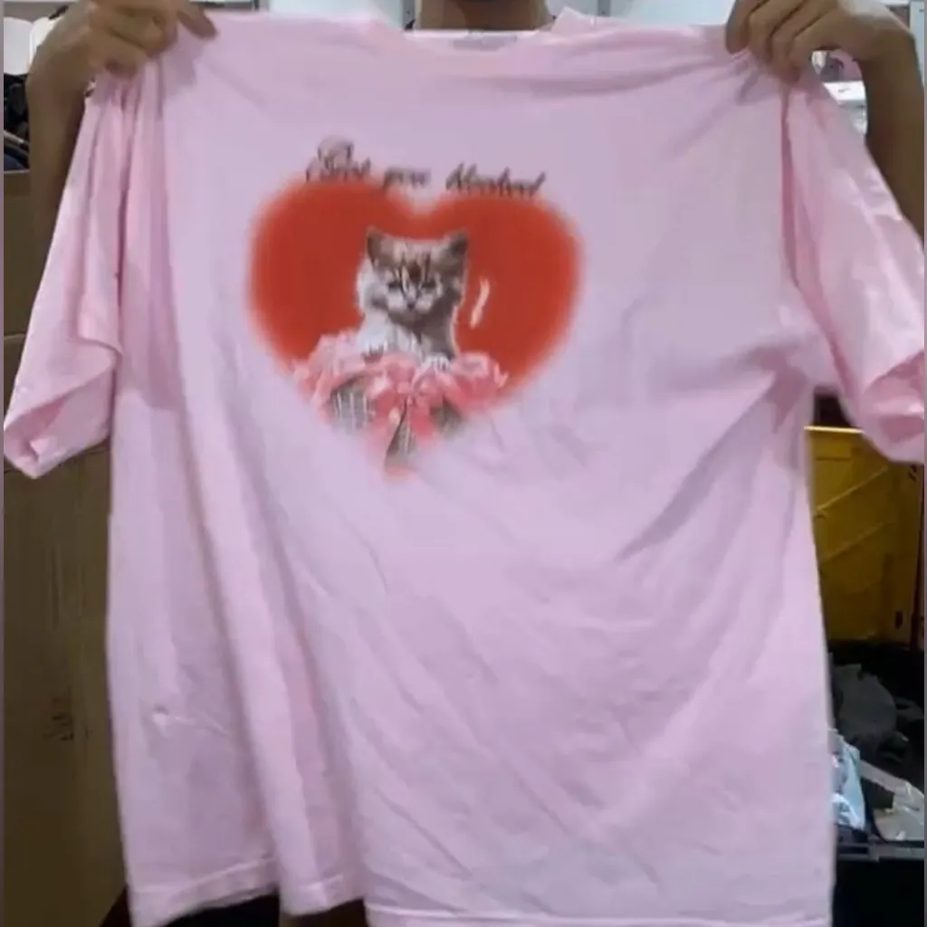 SABRINA CARPENTER Got You Blocked Kitten Tee, Size 4X New without Tag MSRP $65 Pink - Image 4