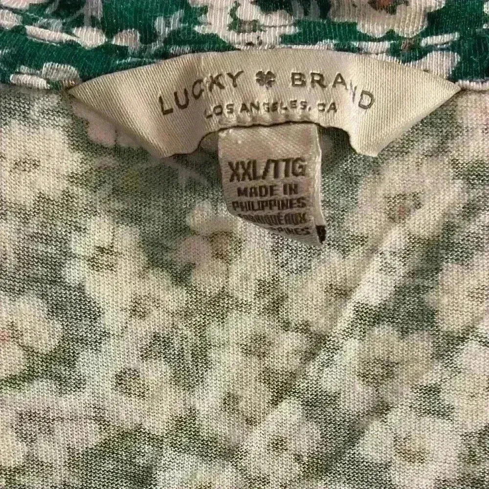 Lucky‎ Brand Top Ditzy Floral Short Sleeves XXL - Image 5