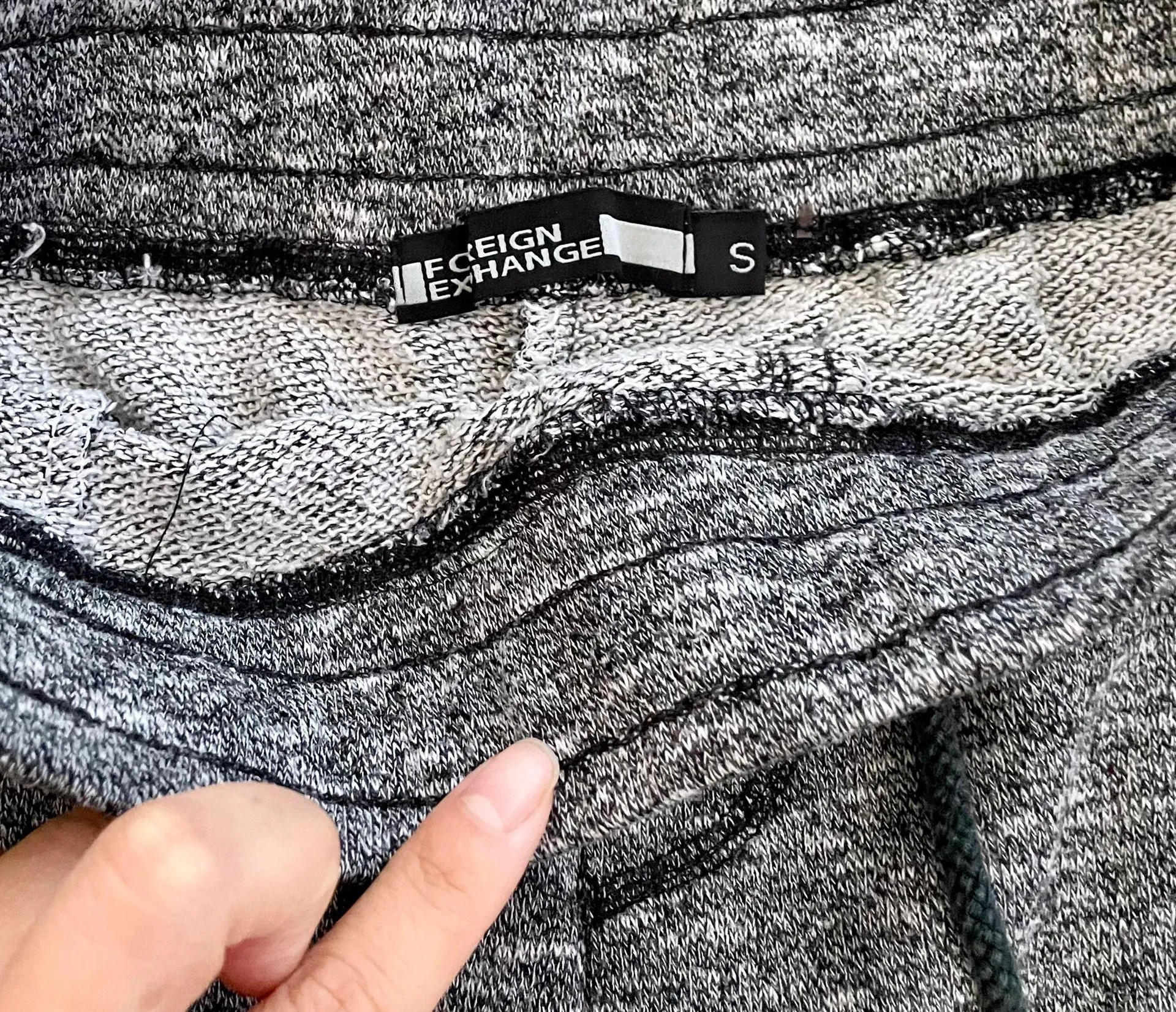 Foreign Exchange grey joggers size S - Image 8