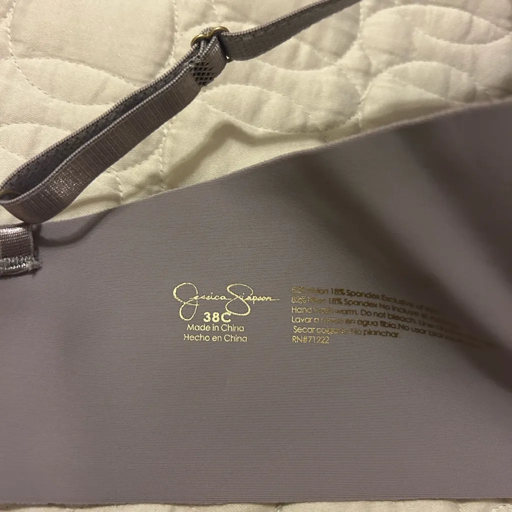 Jessica Simpson Gray Women's Bra - Image 3
