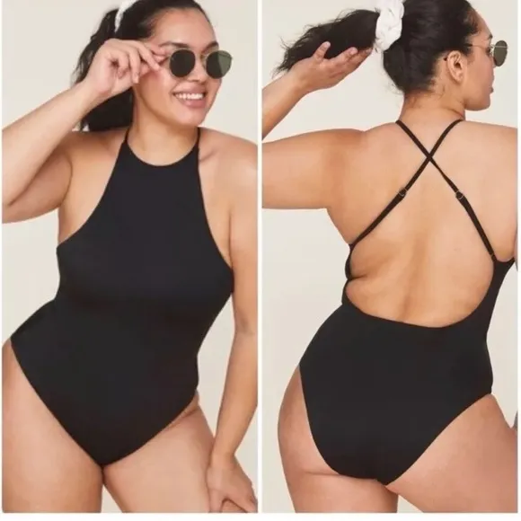 Andie Swim Women’s the Asbury one piece swimsuit in black size Small - Image 2