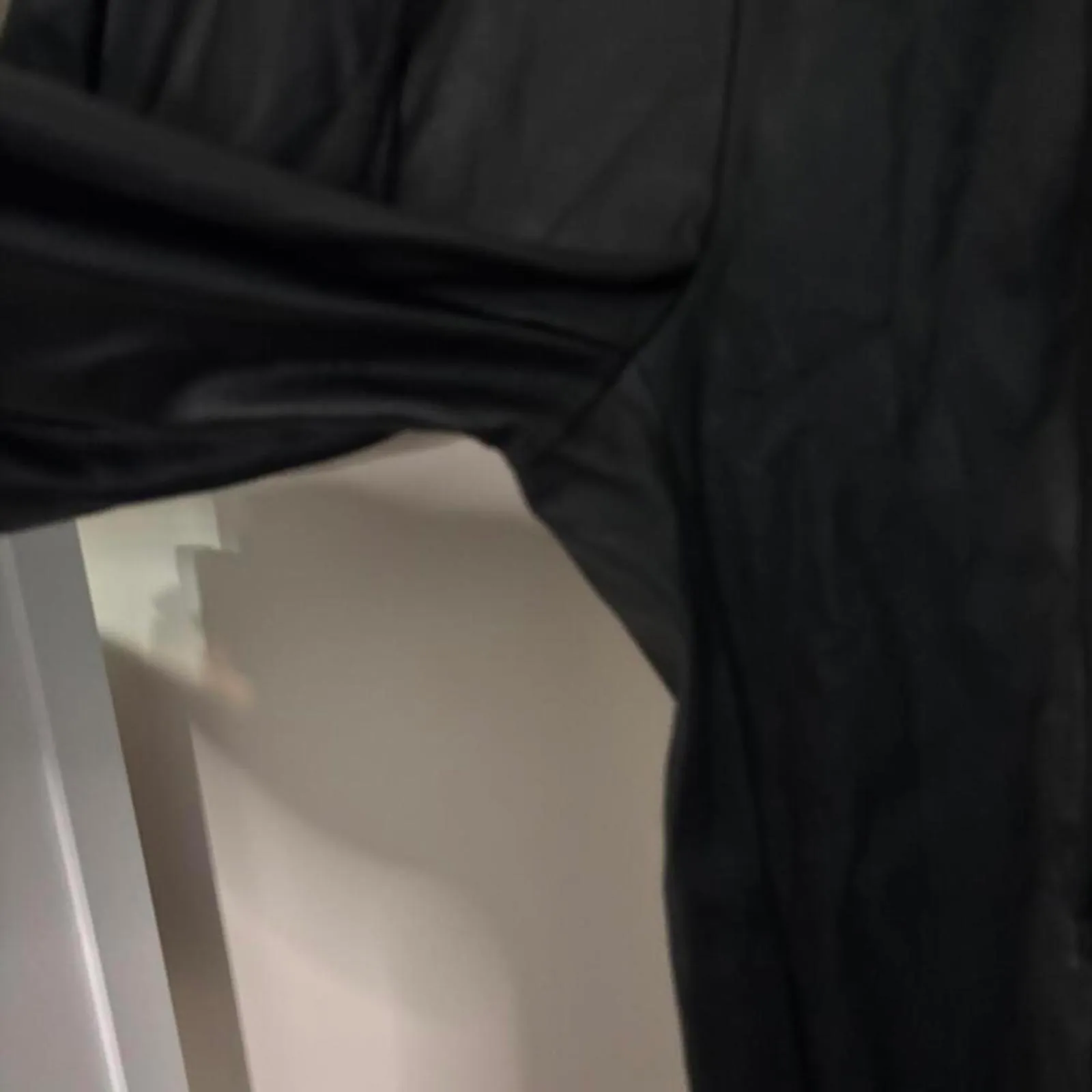 ✅Cavalini Black Pleather Legging Pants Pull on Moto Stretch - Image 3