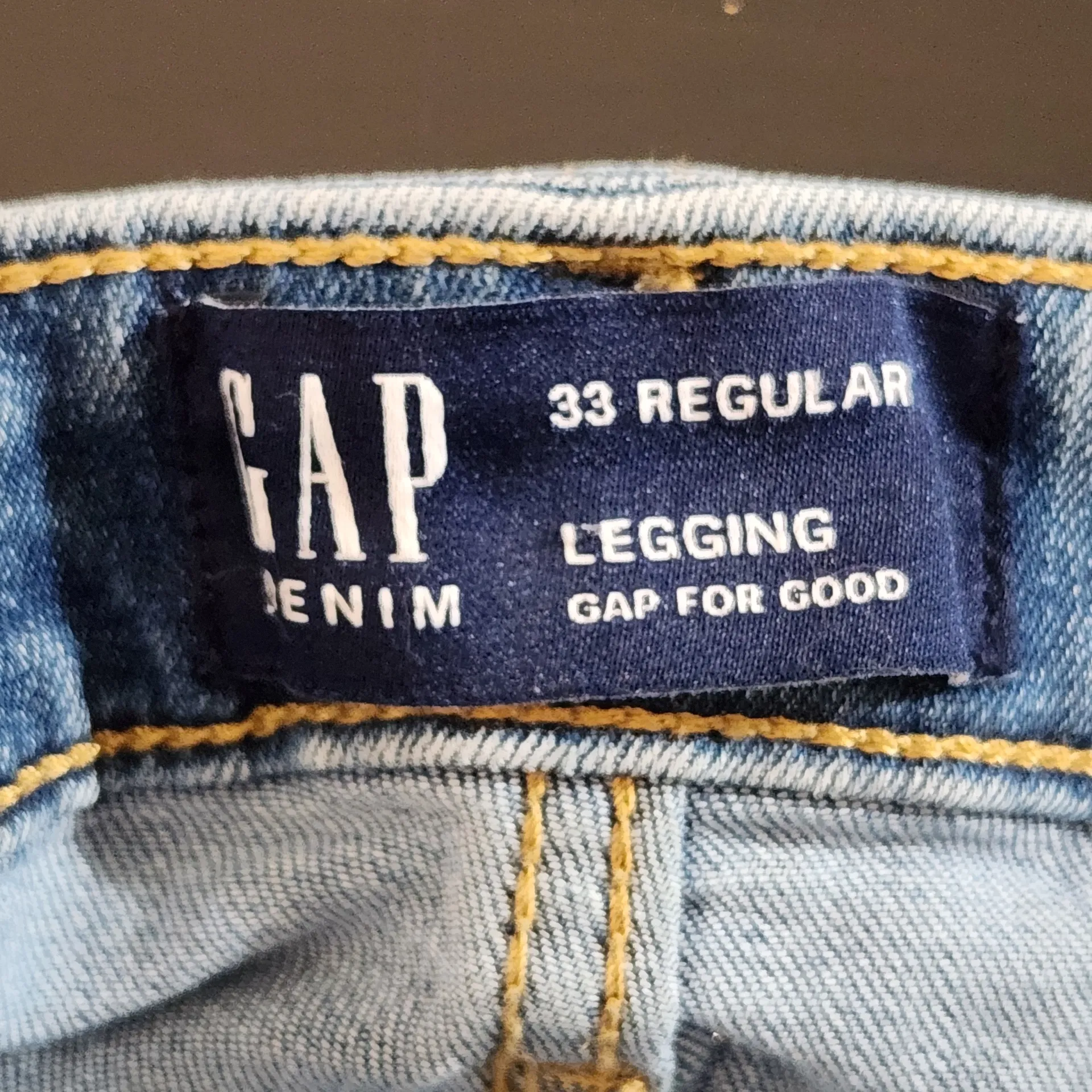 Gap Fitted Jeans Gap for Good Legging Style Size 33 - Image 10