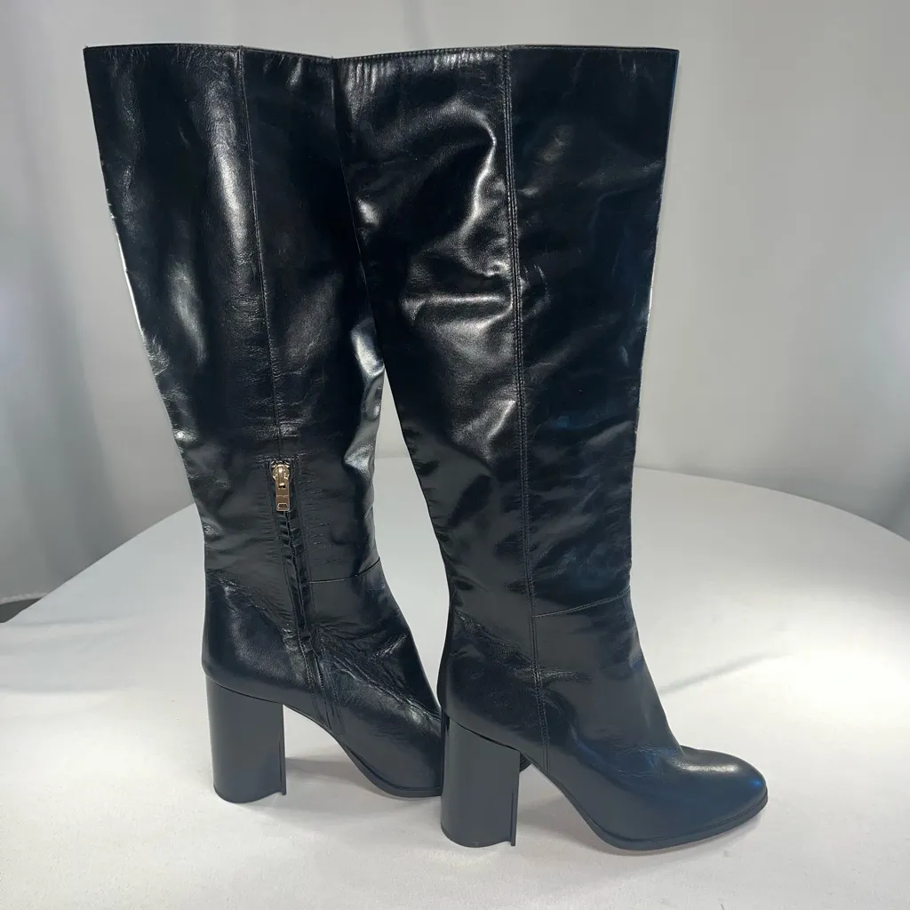 Coach Black Leather Knee High Brigitte Boots Size undefined - Image 3