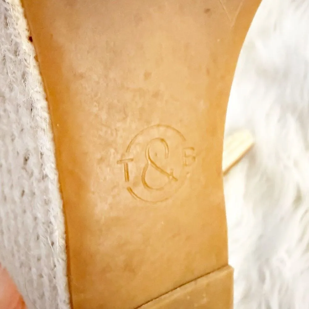 TREASURE & BOND x NORDSTROM | Sannibel Tan Espadrille Wedge Sandals Leather | 8 - Image 6