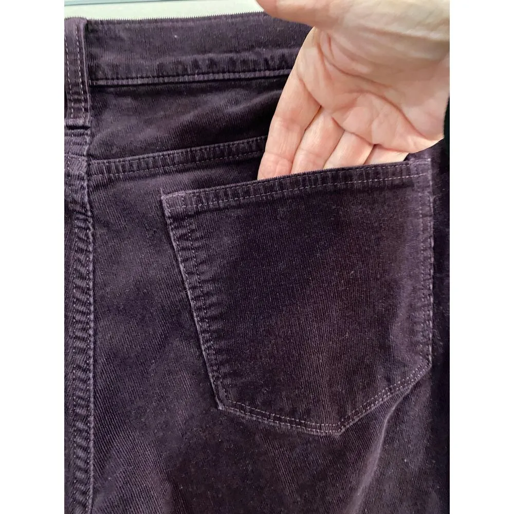 Slim Boot Cut  Wild Raisin Corduroy Pant Jeans Womens sz 30 - Image 5