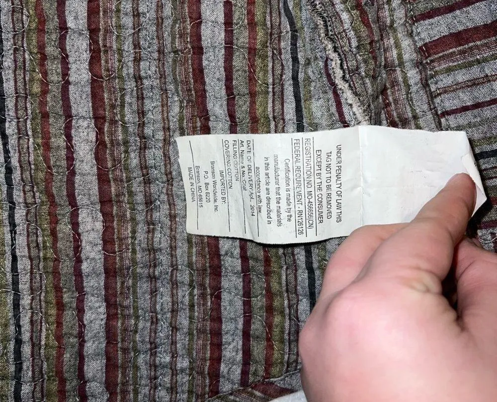 Vintage Quilted Patchwork Earth Toned / Neutral Button Up Jacket/Cardigan Medium - Image 5