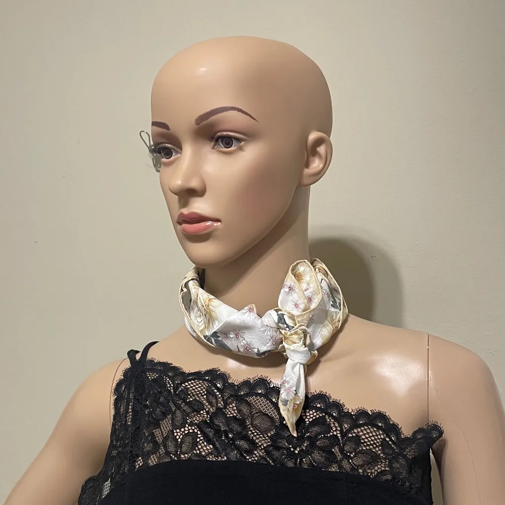 Christian Dior  Floral Patterned Handkerchief - Image 5