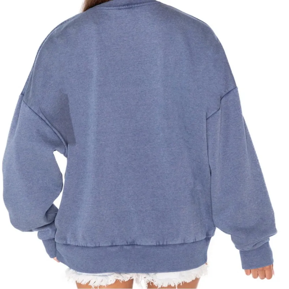 GAMEDAY COUTURE NWT Dallas Cowboys NFL Vintage Wash Crewneck Sweatshirt Women M Blue Size M - Image 4