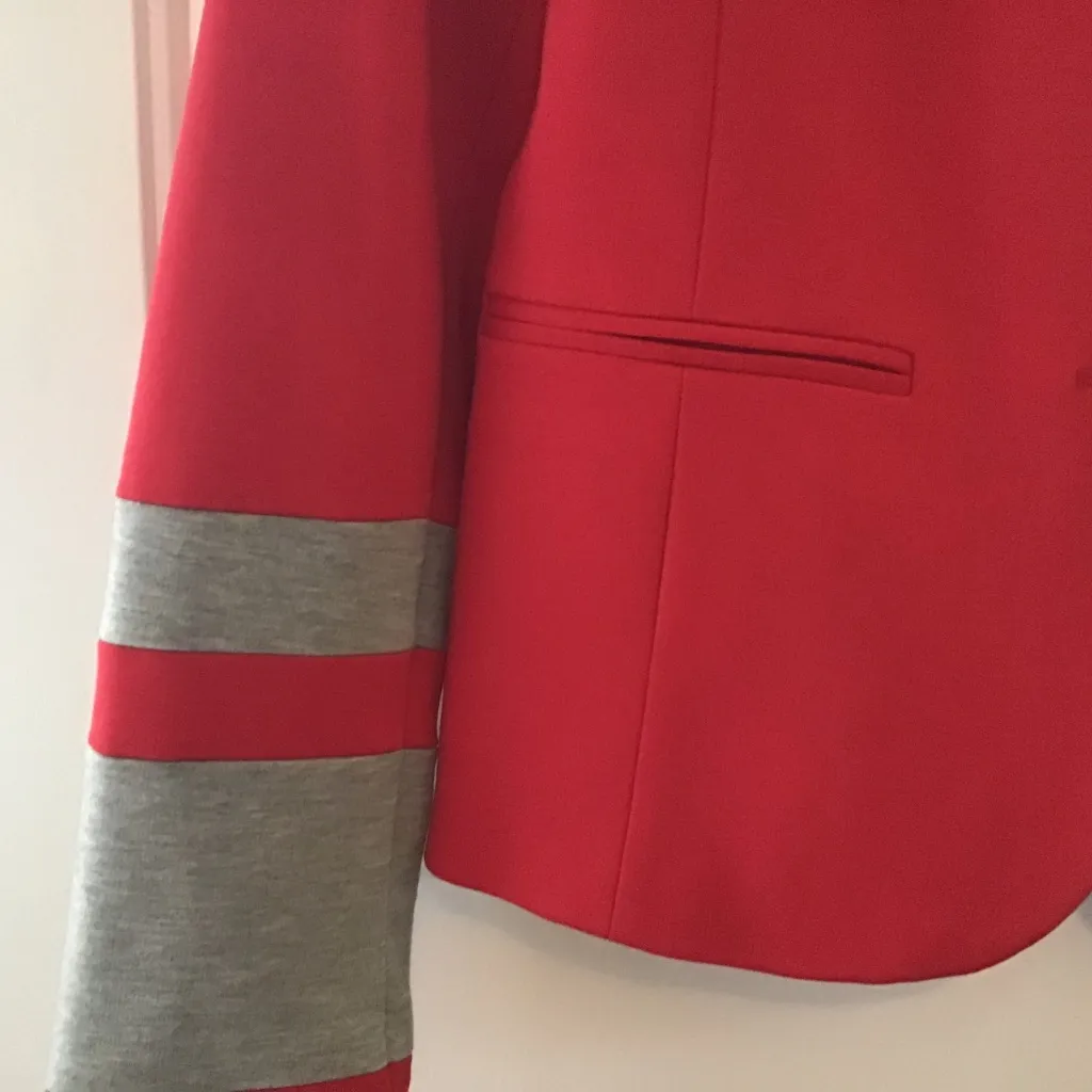 NWT GAP RED/GRAY ACADEMY BLAZER. 2 - Image 5
