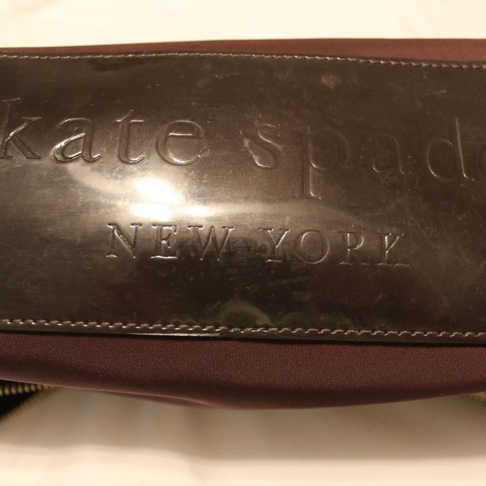 EUC Kate Spade Satchel Purse Bag Vintage? Burgundy - Image 7