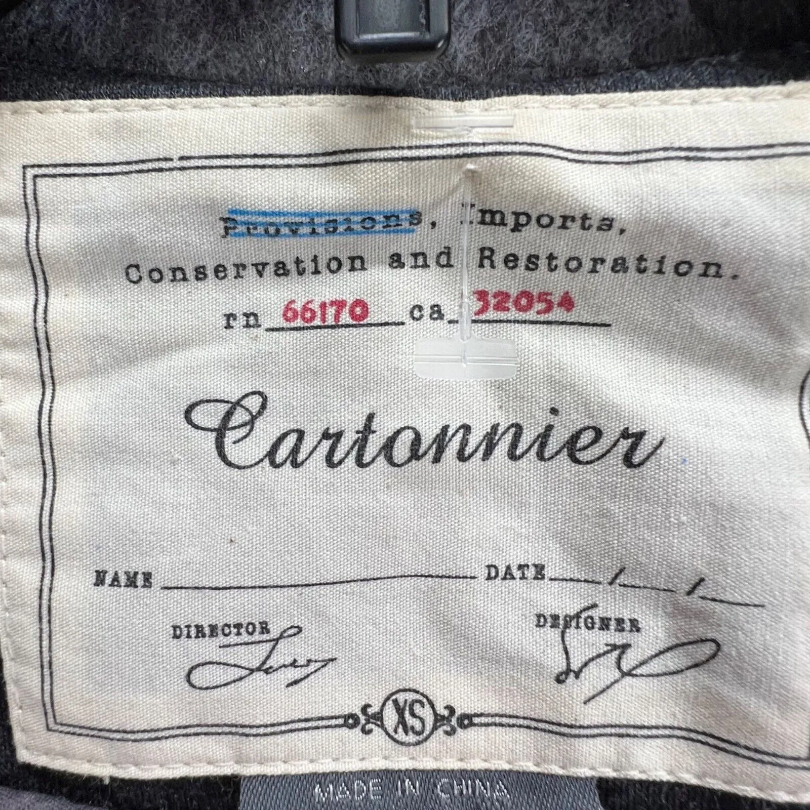 Anthropologie Cartonnier Blazer Jacket Womens XS Gray Career Classic Timeless - Image 13