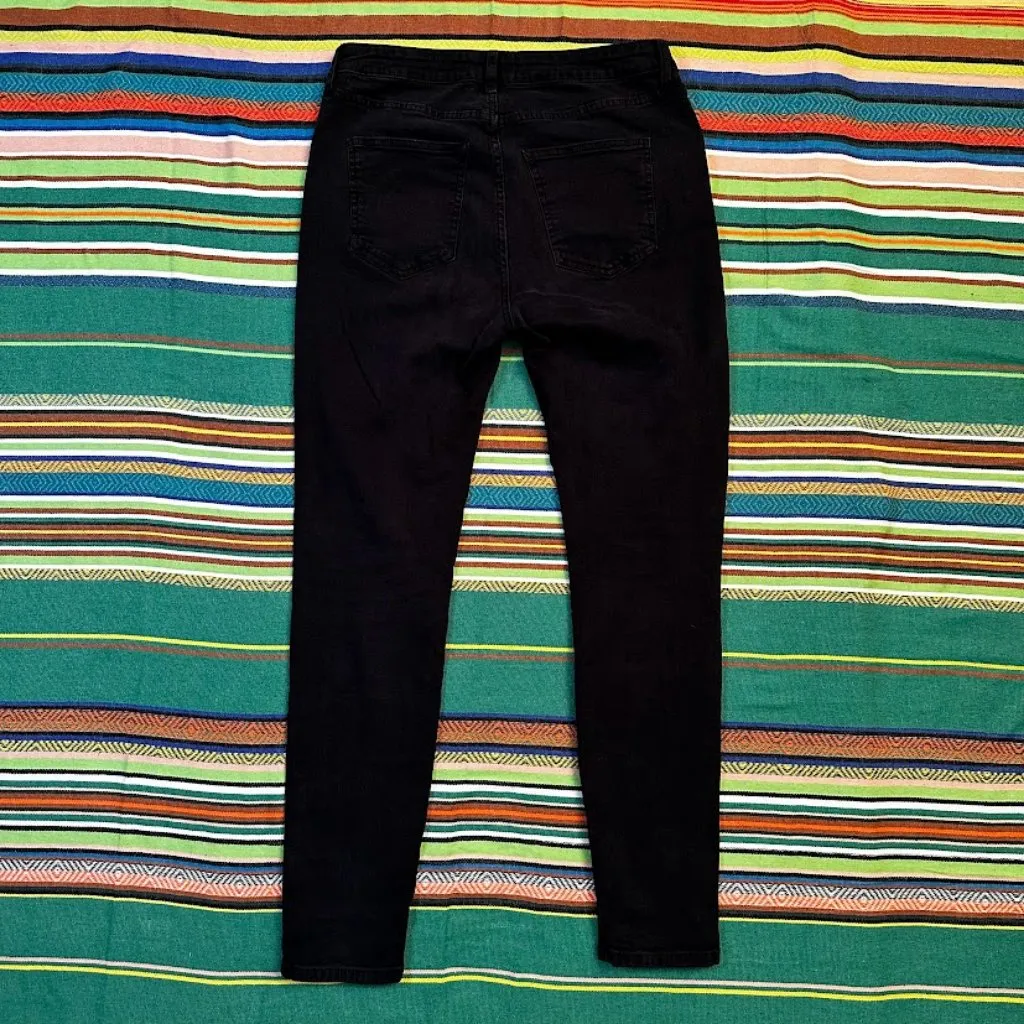 Cotton:On midrise stretch skinny jeans in black size 10 - Image 12