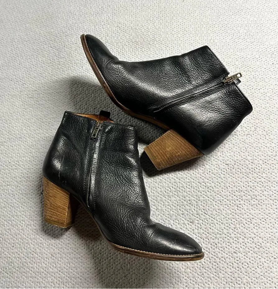 Madewell The Billie Boot in Black Leather Size 8.5 EUC - Image 2