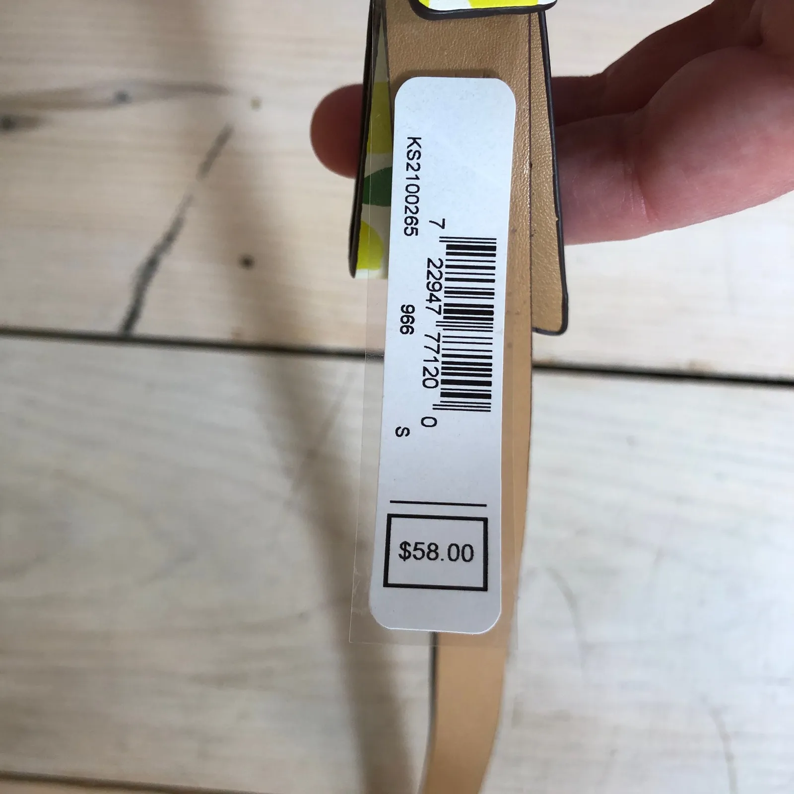 Kate Spade New York NWT Leather Lemon Belt Size S - Image 8