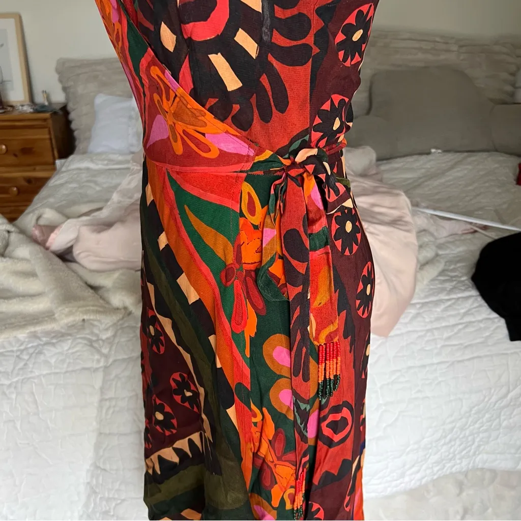 Farm Rio x Anthropologie Hanky Wrap Dress - Image 10