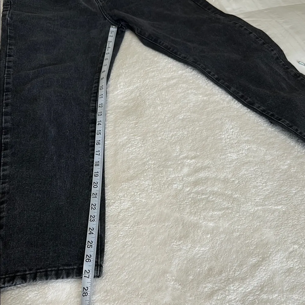 Cotton On Off Black Denim Mom Jeans Size 6 - Image 8