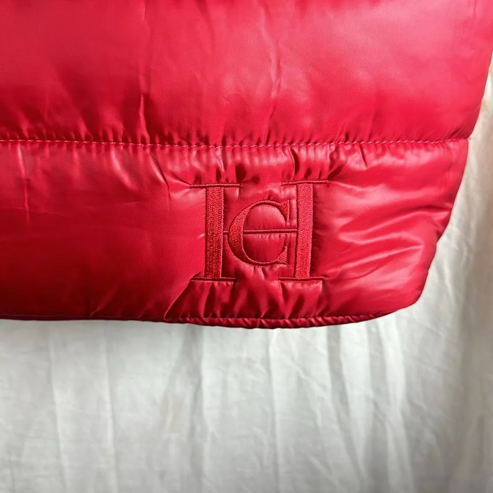 Carolina Herrera Logo RED Puffer Quilted Tote Shoulder Gym Bag Good Girl - Image 2