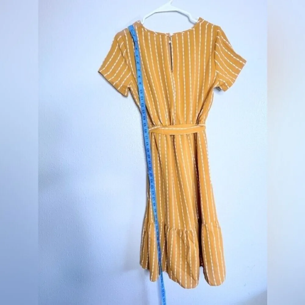 Women’s SHEIN Summer Mustard/yellow midi dress Size S. - Image 4