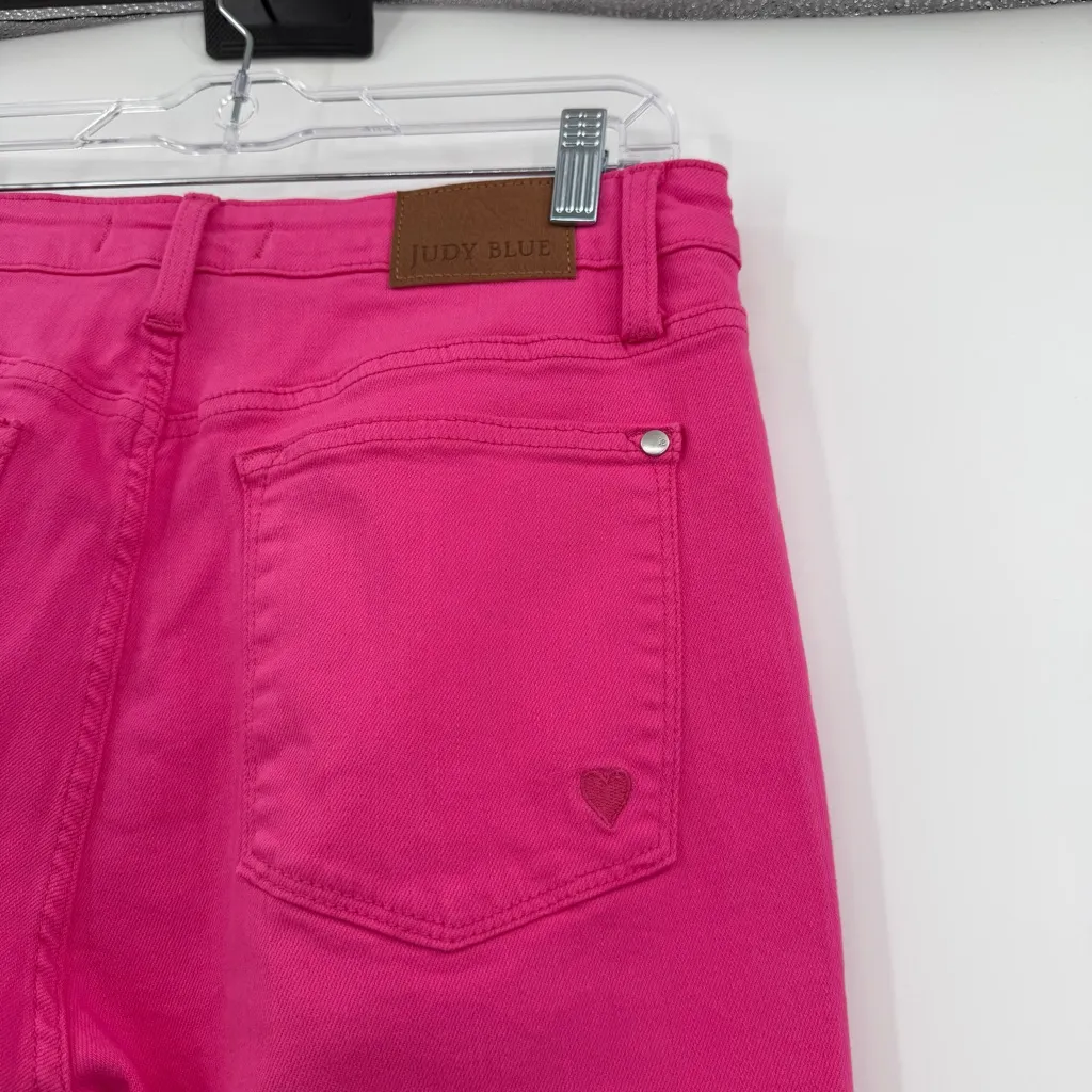 Judy blue pink garmet dyed wide leg jeans 13/31 - Image 4