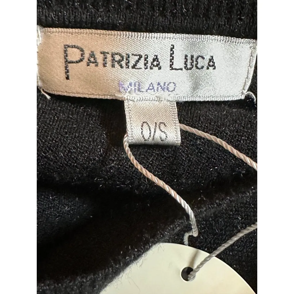 Patrizia Luca Milano Black Poncho Oversized Sweater O/S Fall Layering Piece Size undefined - Image 4