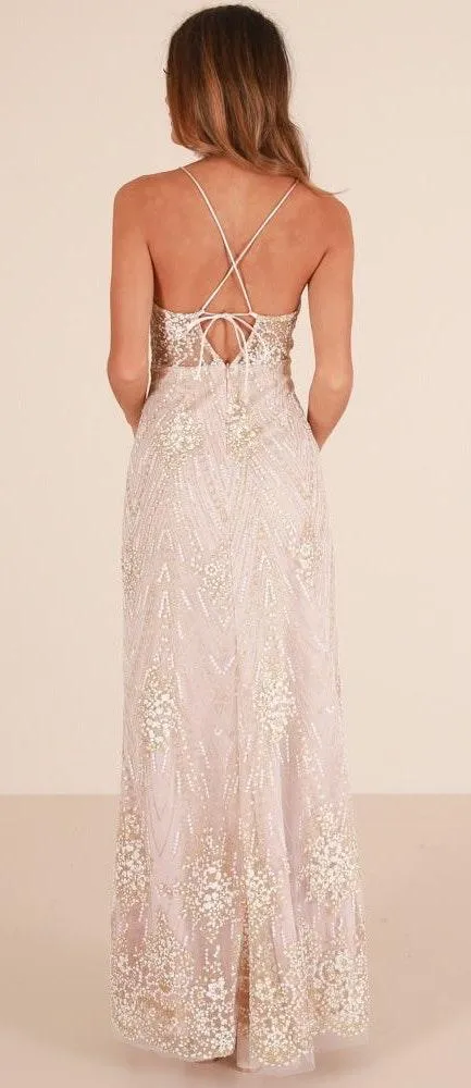 nude dress Tan Size M - Image 4