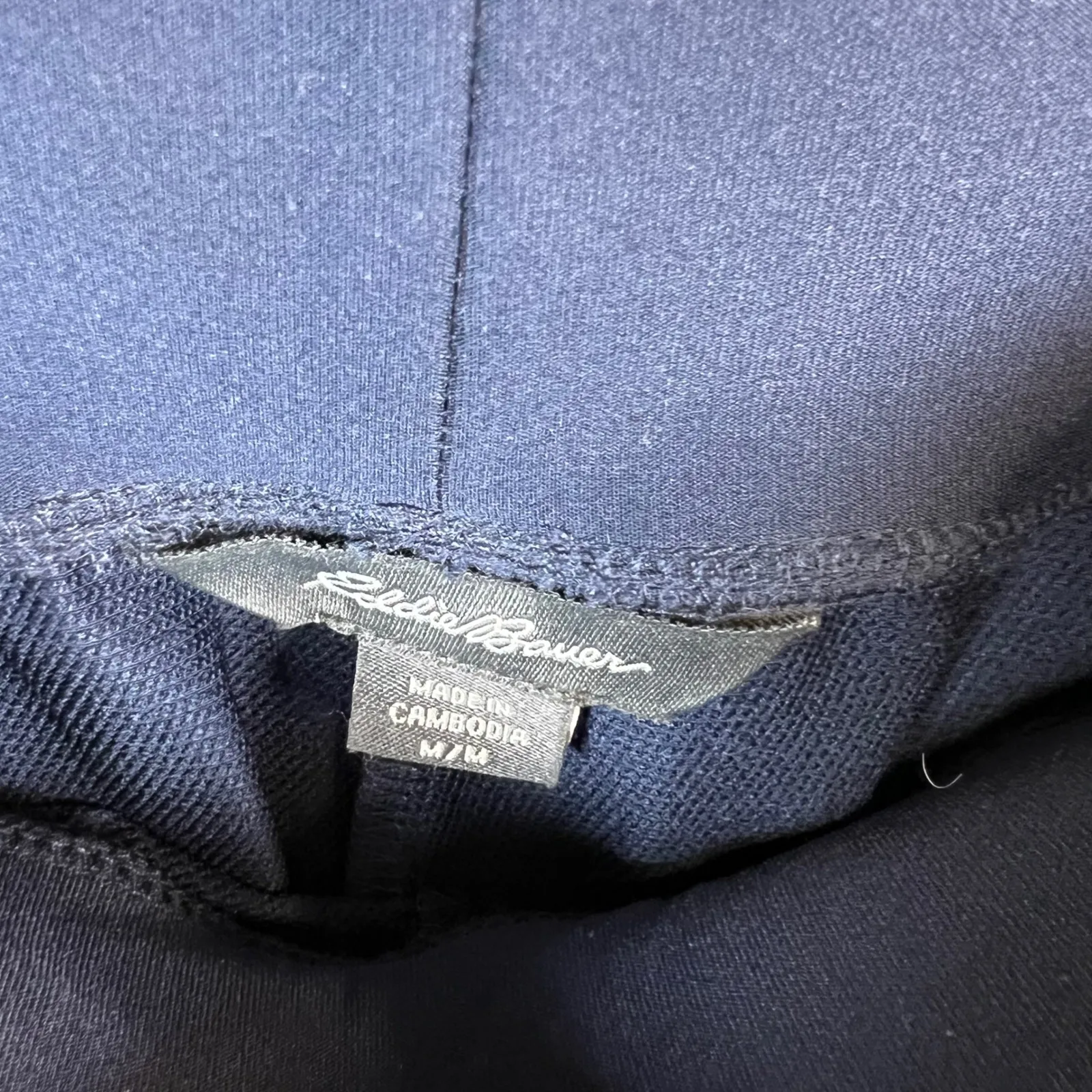 Eddie Bauer Womens Navy Blue Jogger Pants Elastic Waist Pockets Size M athletic - Image 4