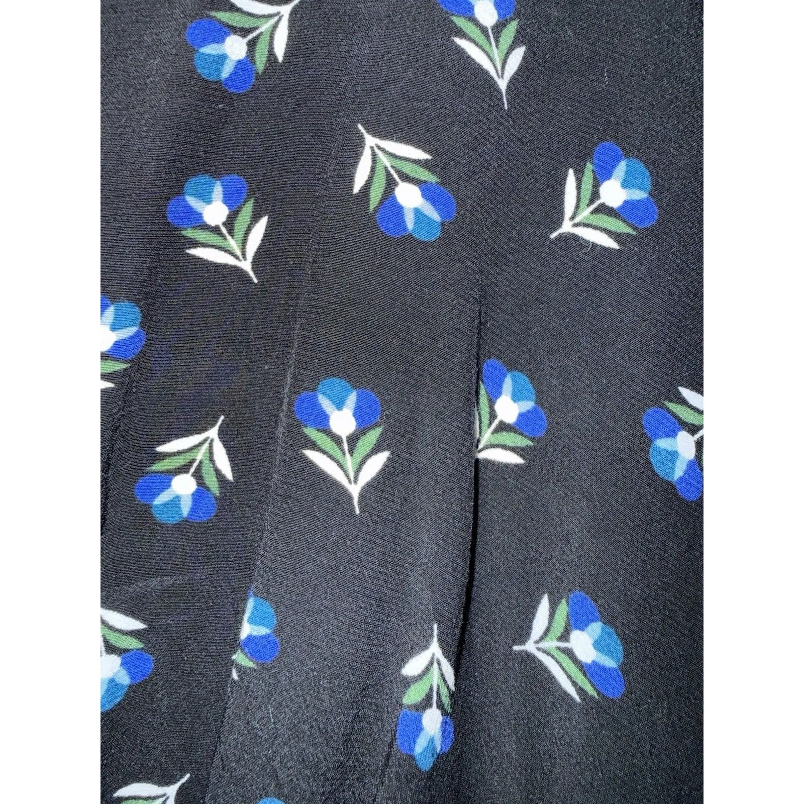 Women’s Boden 8R Floral Empyre Waist Midi Dress Medium Short Sleeve V - Image 3