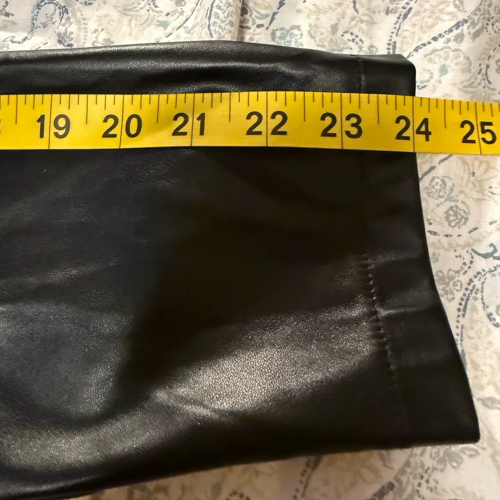 Sason Sleek Black Leather Women's Jacket Size M - Image 6