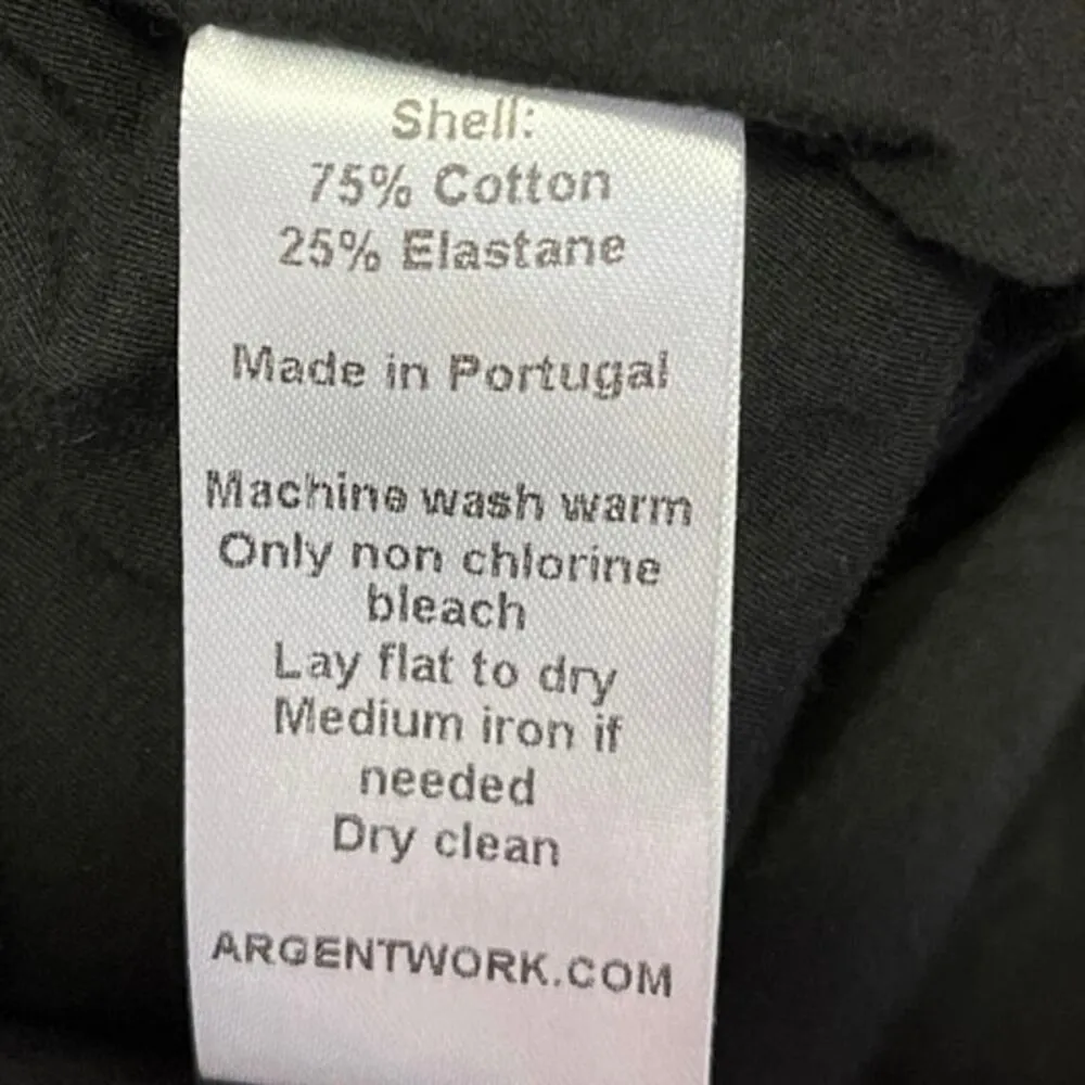 NEW Argent Black Stretch Cotton Sleeveless Deep V - Image 5