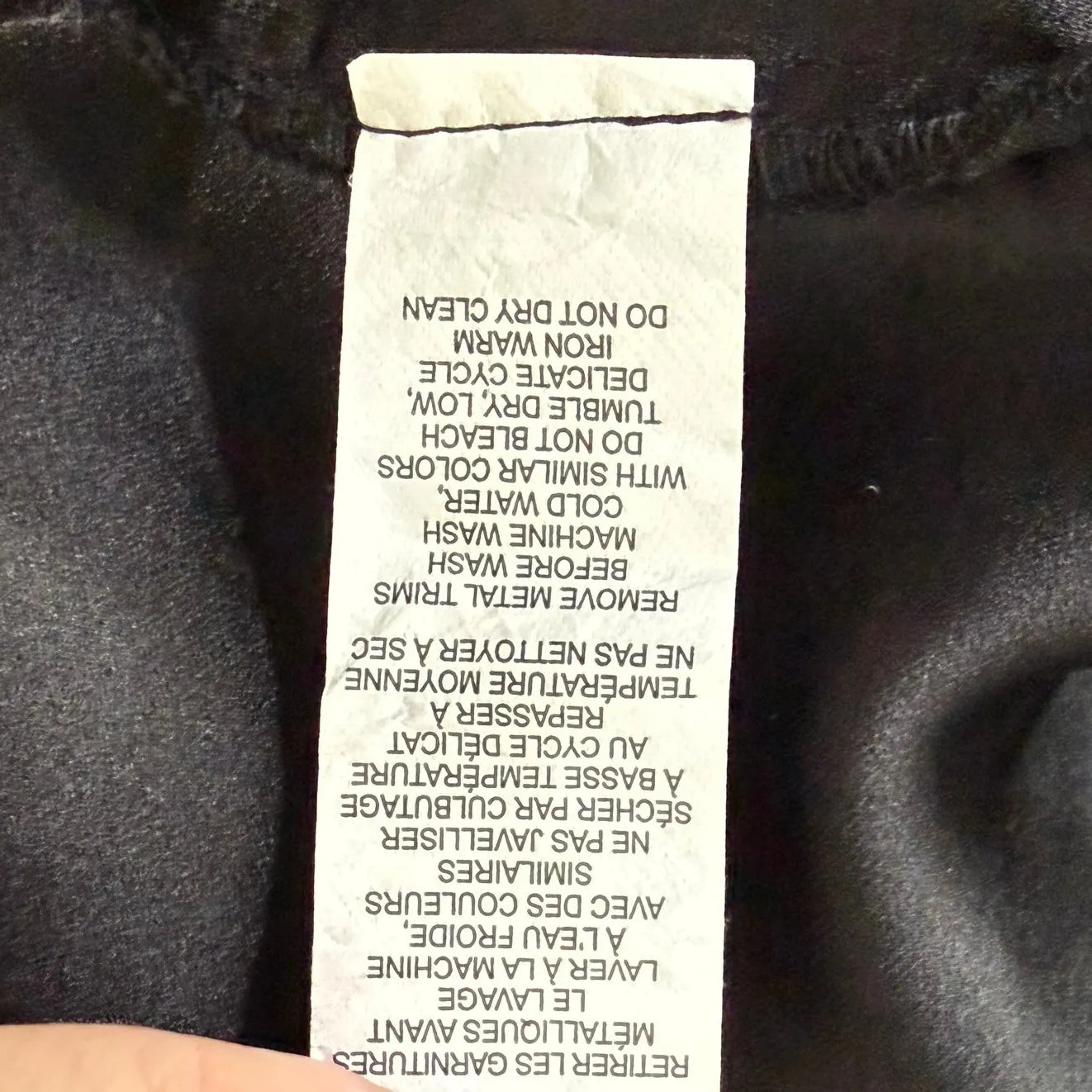 Garage Rhinestone-Strap Scarf Tank Top Black Handkerchief Crop Top Size Small - Image 11