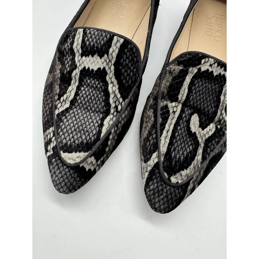 Franco Sarto Starland Snakeskin Fabric Pointed Toe Loafers Women’s Size 5.5 - Image 2