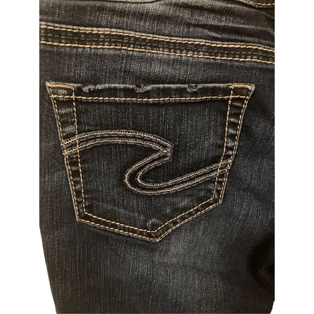 Silver Jeans Suki Super Skinny Indigo Denim Casual School Everyday Fall Winter - Image 5