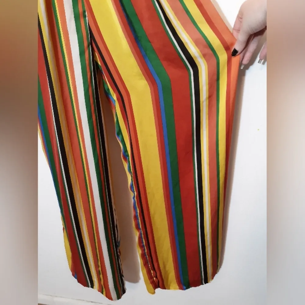 Forever 21 silky striped strapless jumpsuit - Image 3