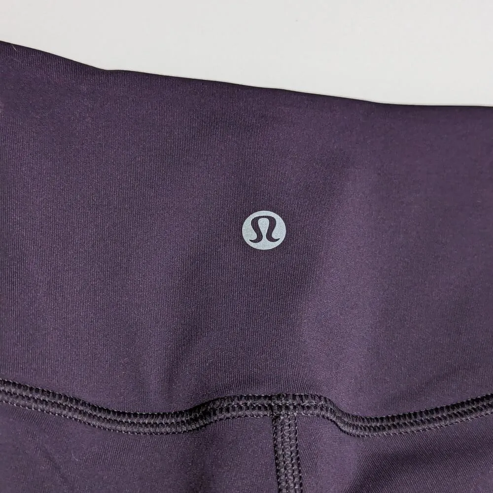 Lululemon Sun Setter Crop Leggings Boysenberry Plum Purple Womens 6 Sportswear - Image 3